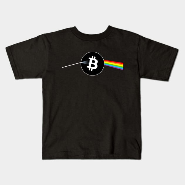 Bitcoin Prism Kids T-Shirt by The Libertarian Frontier 